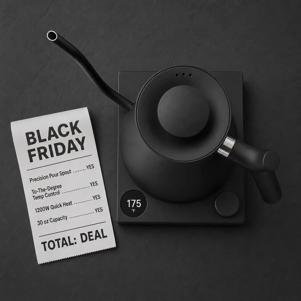 Black Friday receipt template example for a Black Friday kettle sale