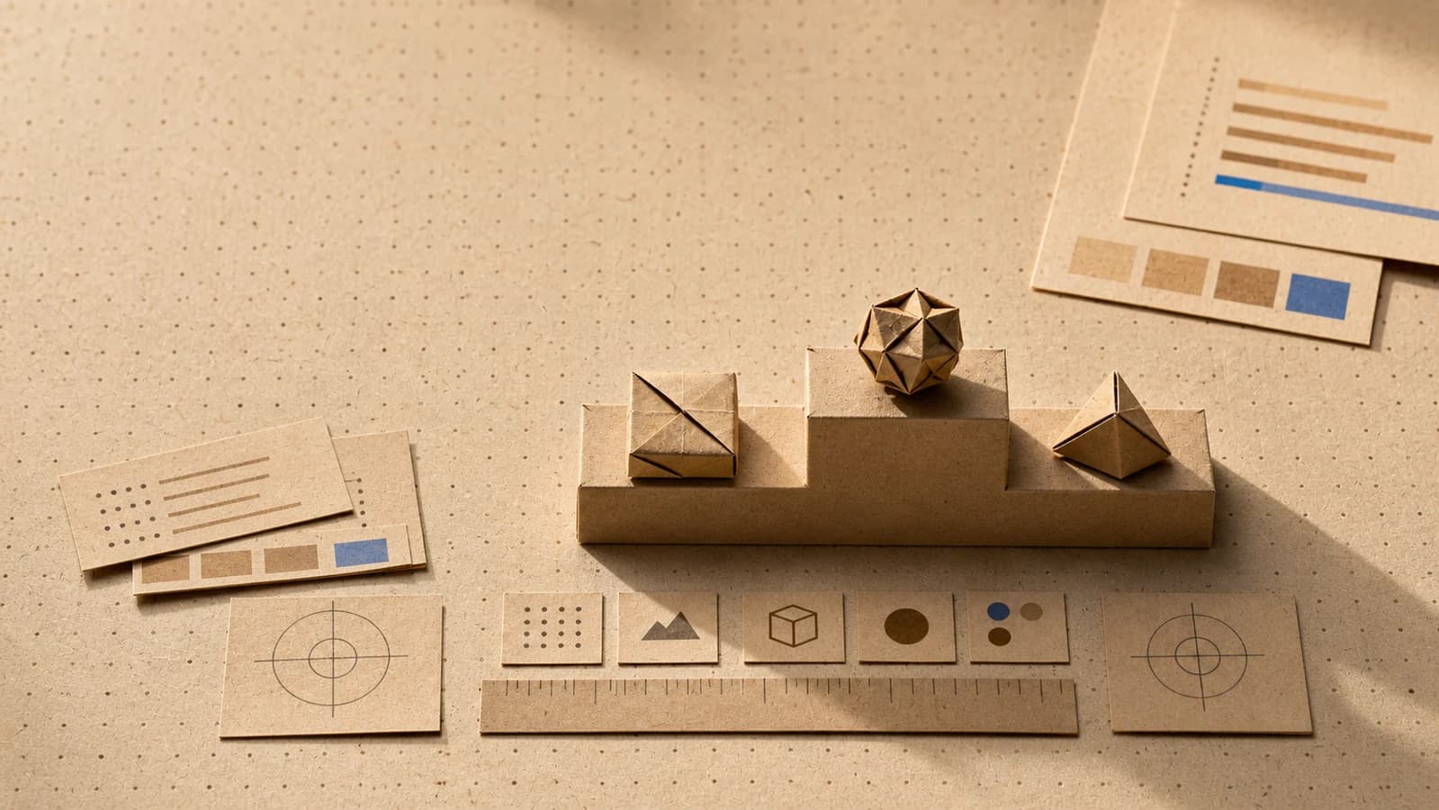 Editorial origami illustration for AI image model leaderboards in 2026: what the rankings actually measure