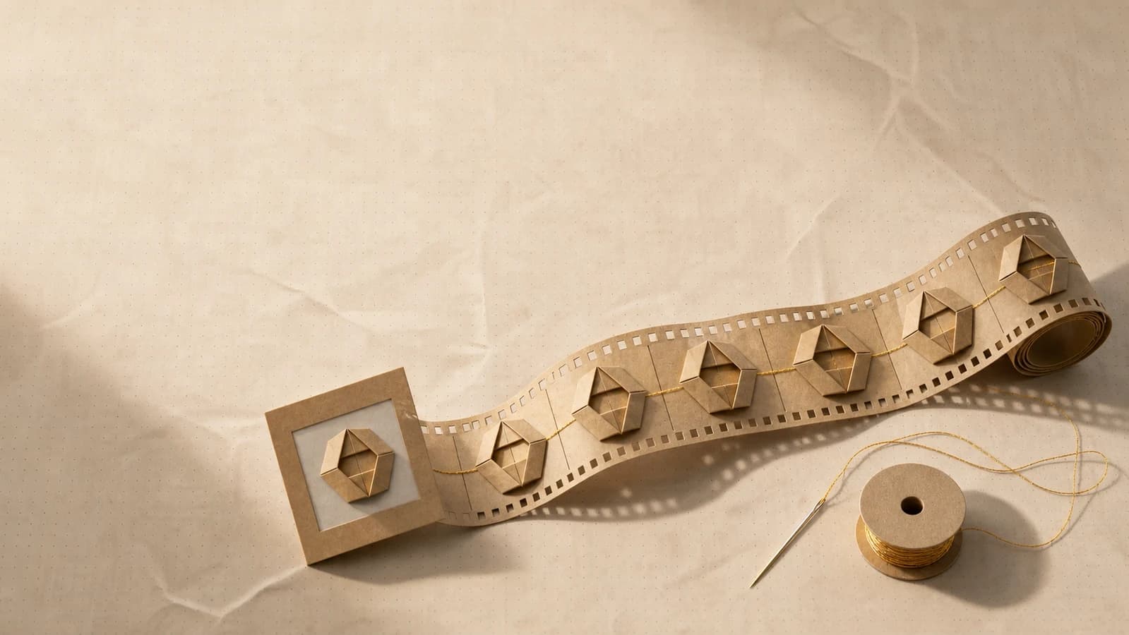 Editorial origami illustration for Image-to-video AI: the workflow that keeps your videos on-brand