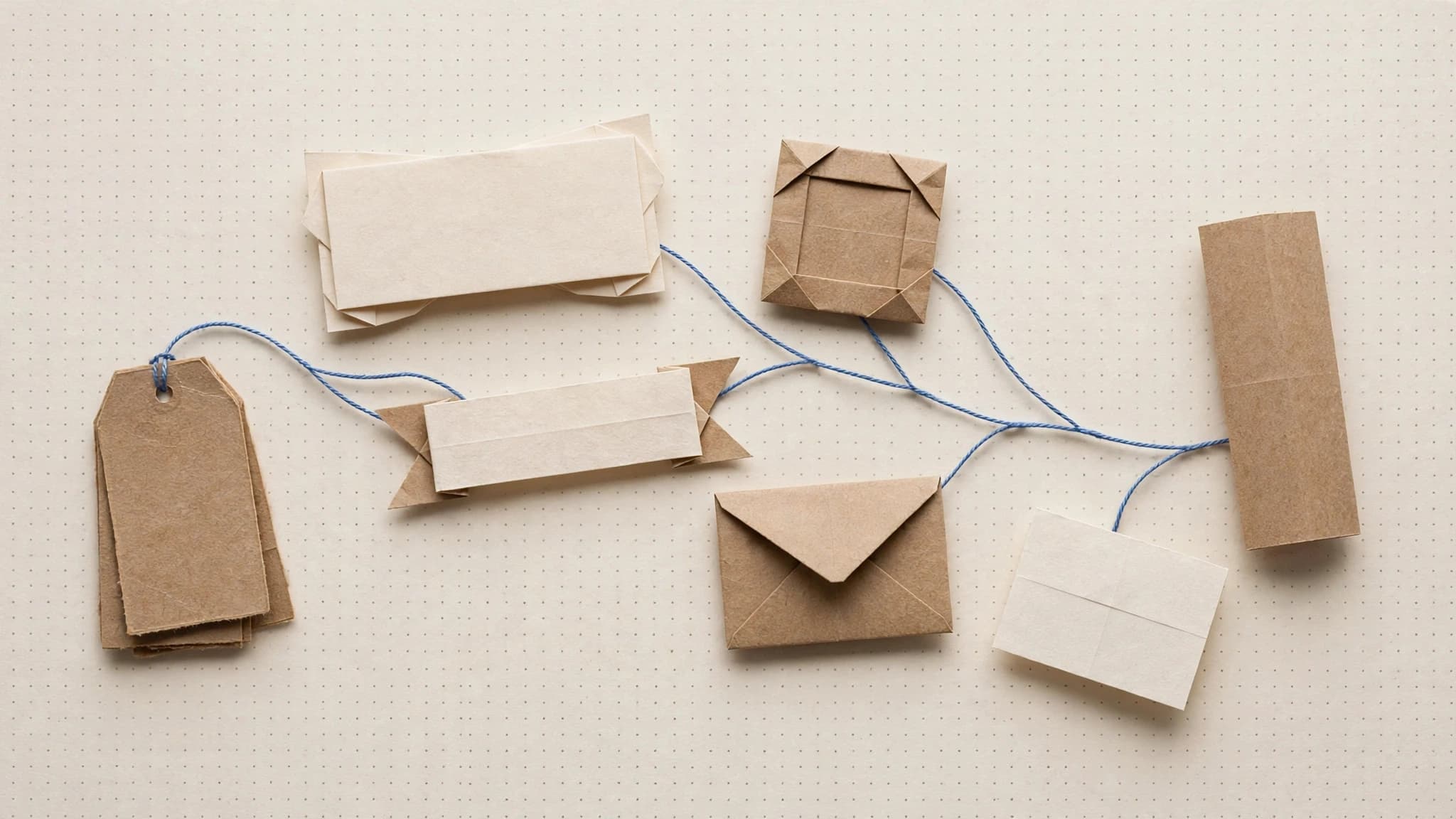 Editorial origami illustration for A full product launch asset set from one URL