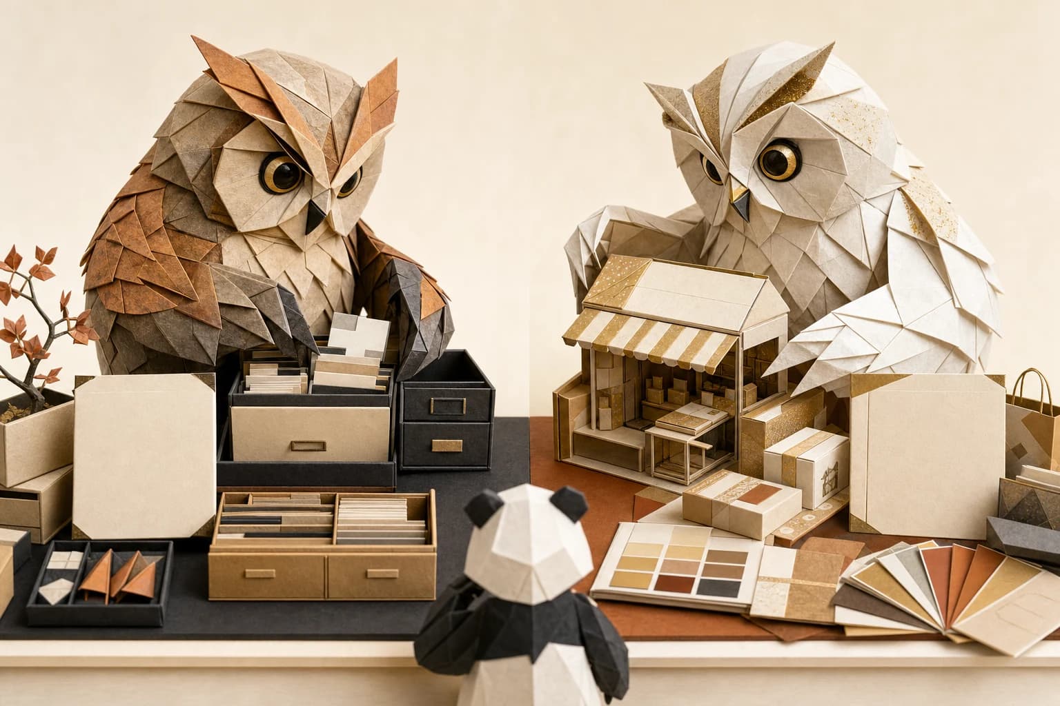 Origami comparison story for Orisu and Pletor