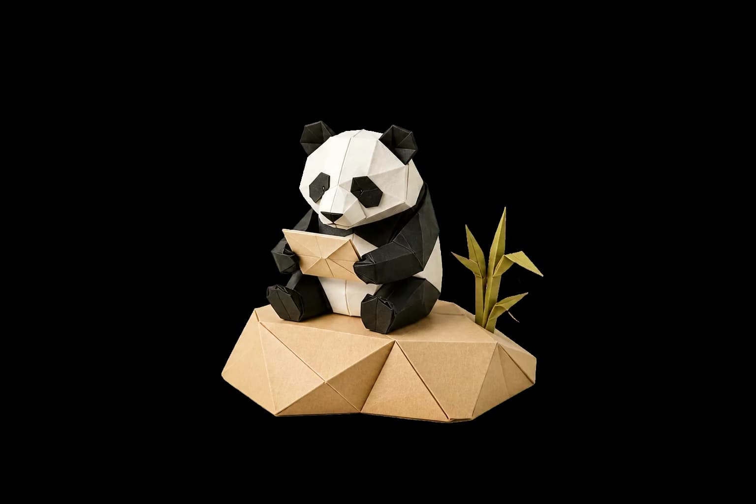 Origami illustration for Your screenshots become scenes.