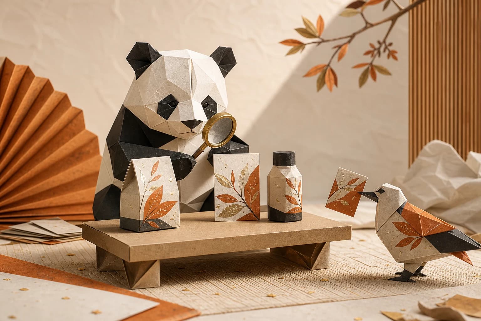 Origami illustration for Localized, not just translated