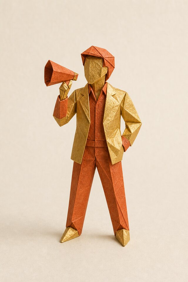 Origami avatar for UGC ads